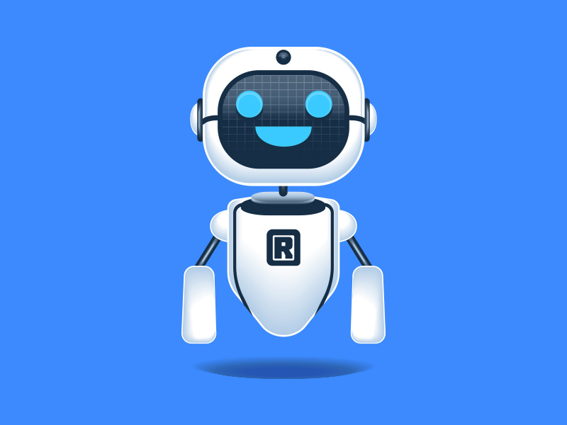 800x600 Modern Artificial Intelligence Robot Icon