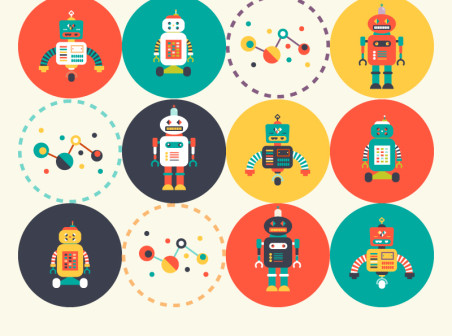 452x336 Circular Robot Icon Vector Icons Free Circular Robot Icon Vector