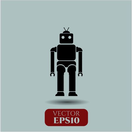 450x449 Robot Icon Vector Symbol Flat App Web Concept Website
