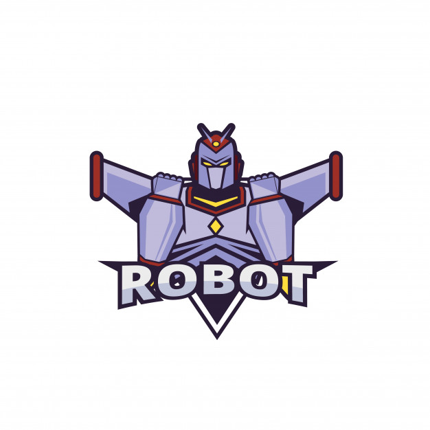 626x626 Robot Logo Vector Premium Download