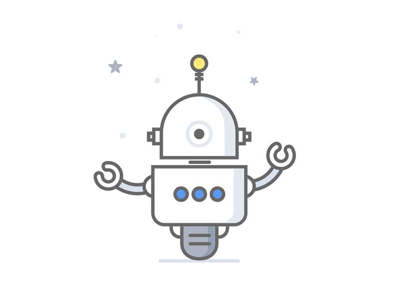 800x600 Flat Robot Design Inspiration In Robot Design, Vector