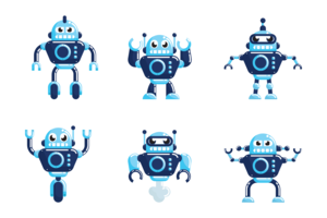 300x200 Robot Free Vector Art