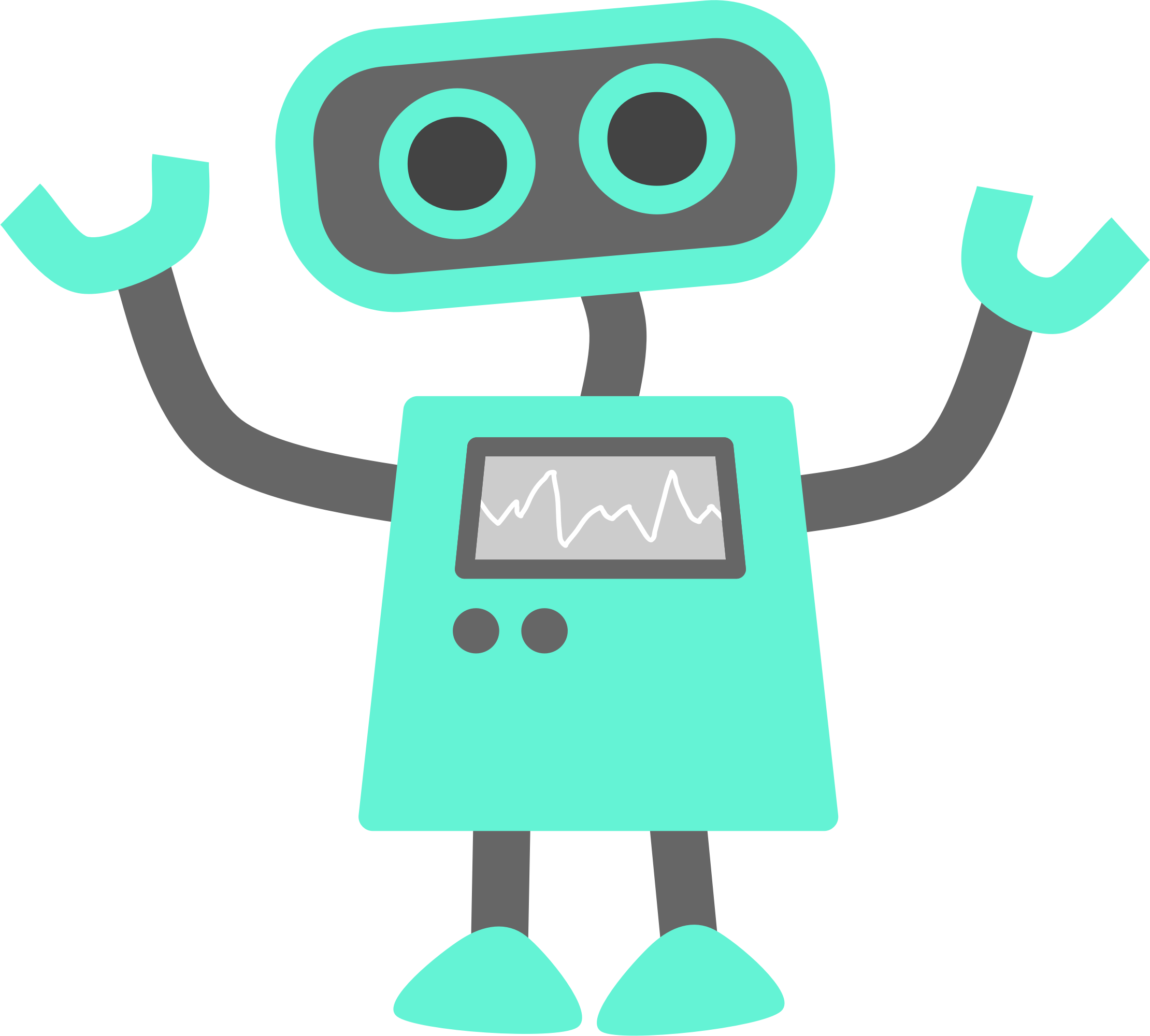 2220x2000 Blue Robot Vector Art Image