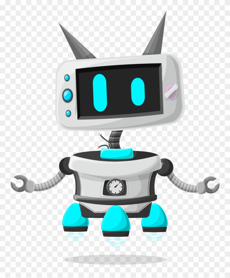 880x1061 Vector Robot Character Set With Robots