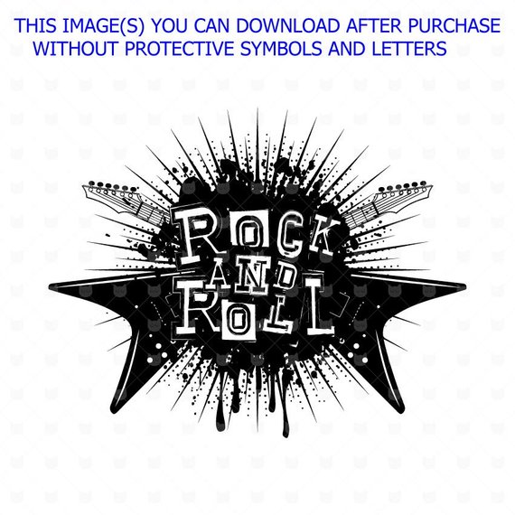 570x570 Rock And Roll Vector Grunge T Shirt Design, Rock N Roll Music