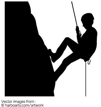 Download Rock Climber Rappelling 335x355 Download Rock Climber Rappelling