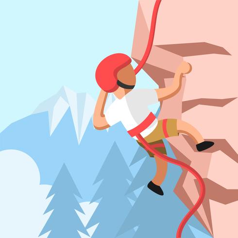 Rock Climbing Vector 490x490 Rock Climbing Vector