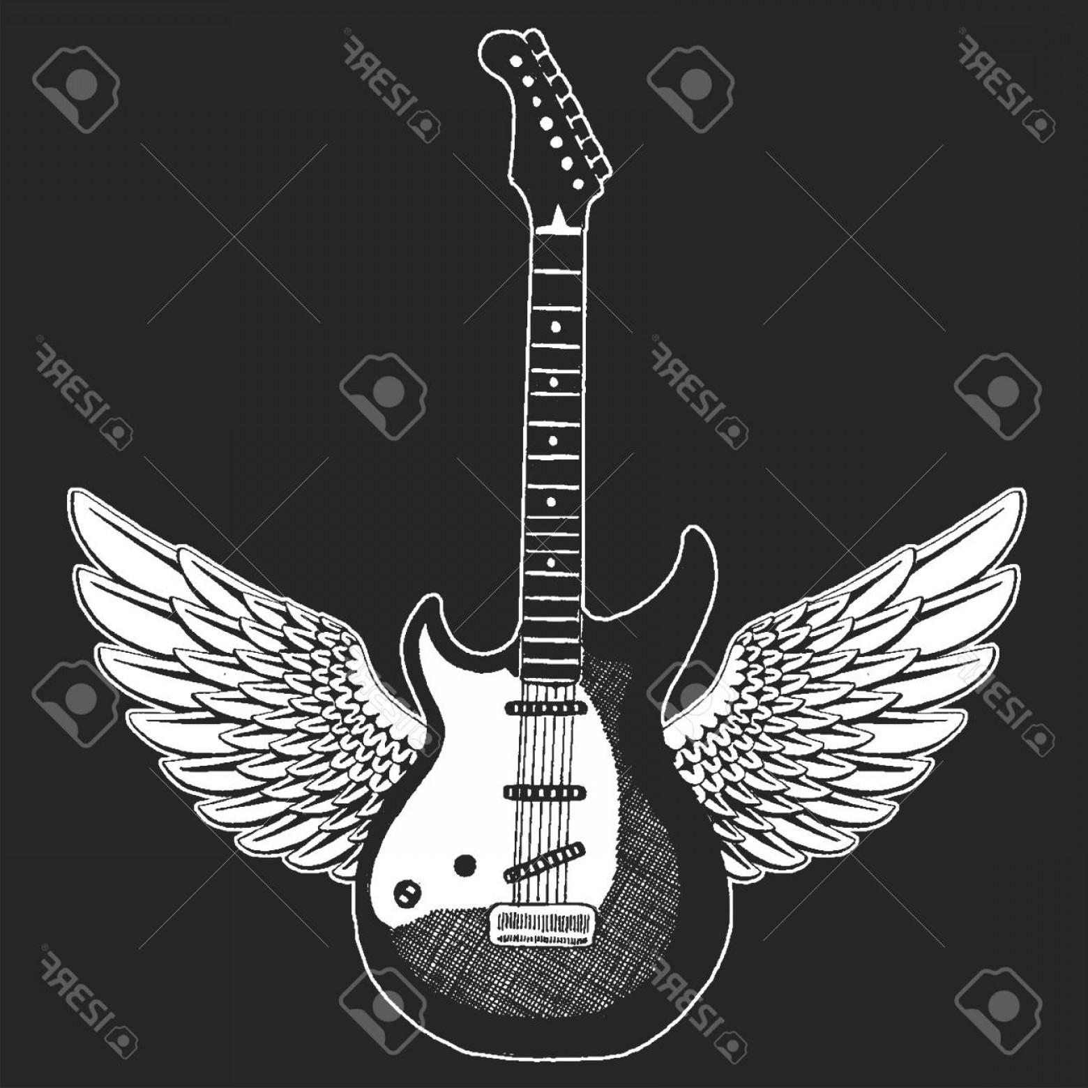 1560x1560 Heavy Metal Guitar Vector Hoodamath