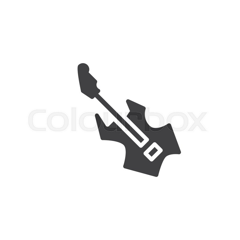 800x800 Rock Guitar Vector Icon Filled Flat Stock Vector Colourbox