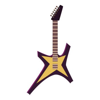 350x350 Rock Guitar Icon Cartoon Illustration Of Rock Guitar Vector Icon