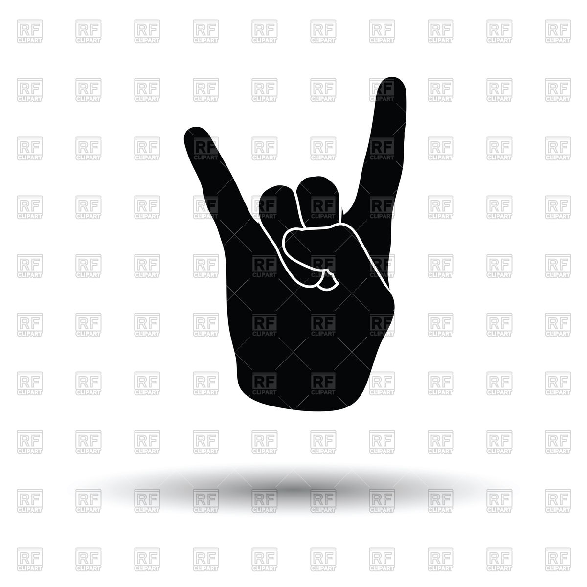 1200x1200 Rock Hand Icon Vector Image Of Signs, Symbols, Maps Angelp