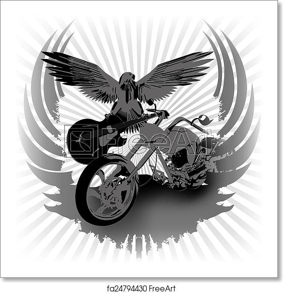 561x581 Free Art Print Of Rock N Roll Background And Chopper Rock N Roll