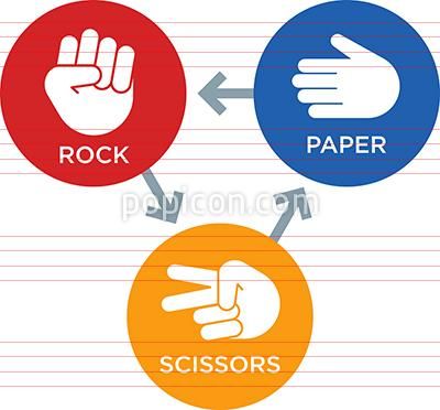 400x372 Rock Paper Scissors Icon Ink Rock Paper Scissors, Hands Icon