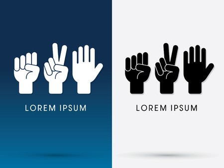 Rock Paper Scissors Logo Symbol Icon Graphic Vector Royalty Free 450x338 Rock Paper Scissors Logo Symbol Icon Graphic Vector Royalty Free