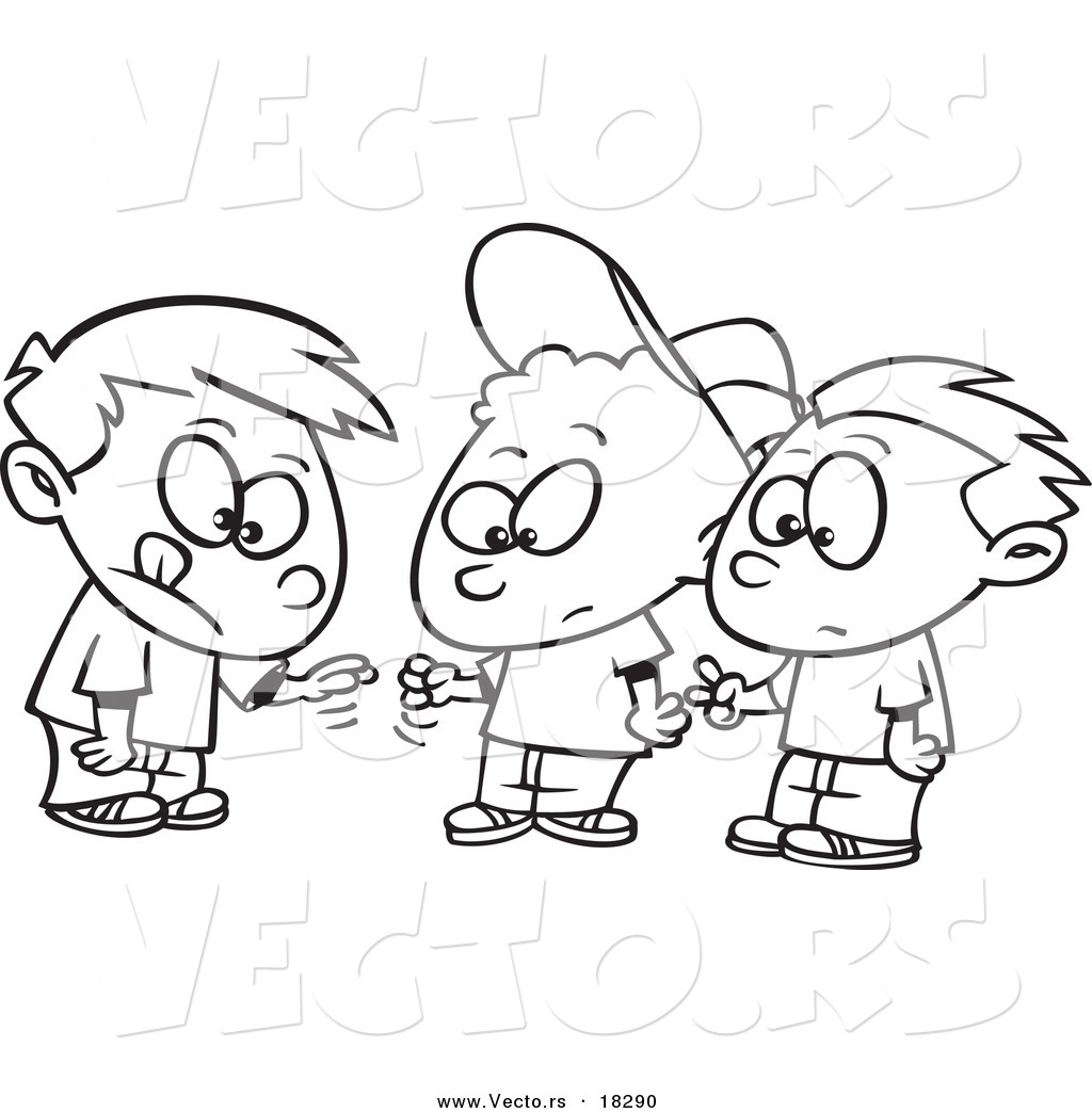 Vector Of A Cartoon Group Of Boys Playing Rock Paper Scissors 1024x1044 Vector Of A Cartoon Group Of Boys Playing Rock Paper Scissors