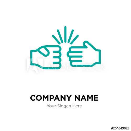 Rock Paper Scissors Company Logo Design Template, Colorful Vector 500x500 Rock Paper Scissors Company Logo Design Template, Colorful Vector