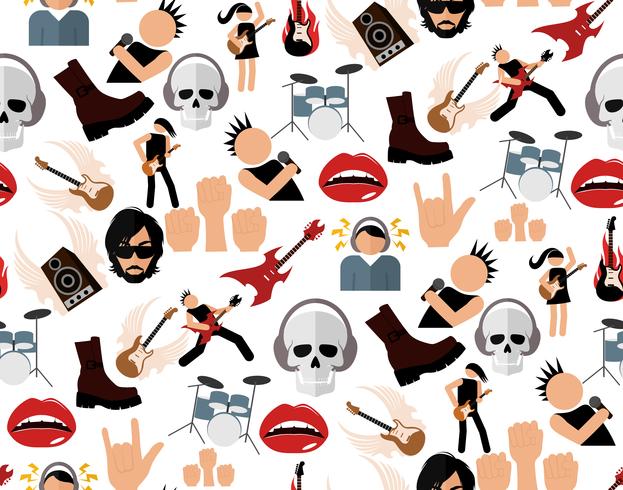 623x490 Rock Music Seamless Pattern