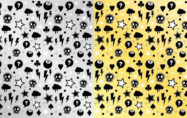 600x380 Free Vectors Punk Rock Pattern All Vectors