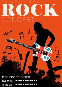 Rock Poster Vector at Vectorified.com | Collection of Rock Poster ...