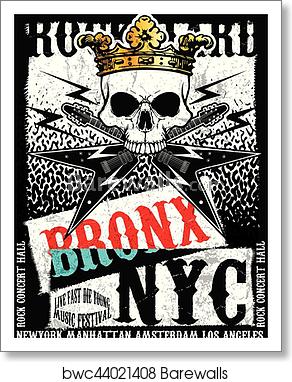 Vintage Rock And Roll Typographic For T Shirt Tee Design Poster 292x382 Vintage Rock And Roll Typographic For T Shirt Tee Design Poster