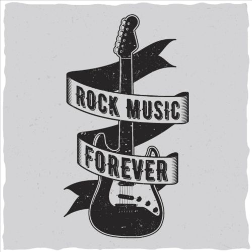 Vintage Rock Festival Poster Vector Free Download 500x500 Vintage Rock Festival Poster Vector Free Download