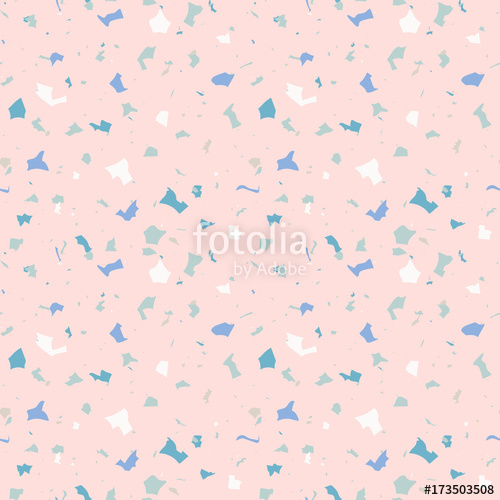 500x500 Seamless Pattern In Terrazzo Style Stone And Rock Texture Vector
