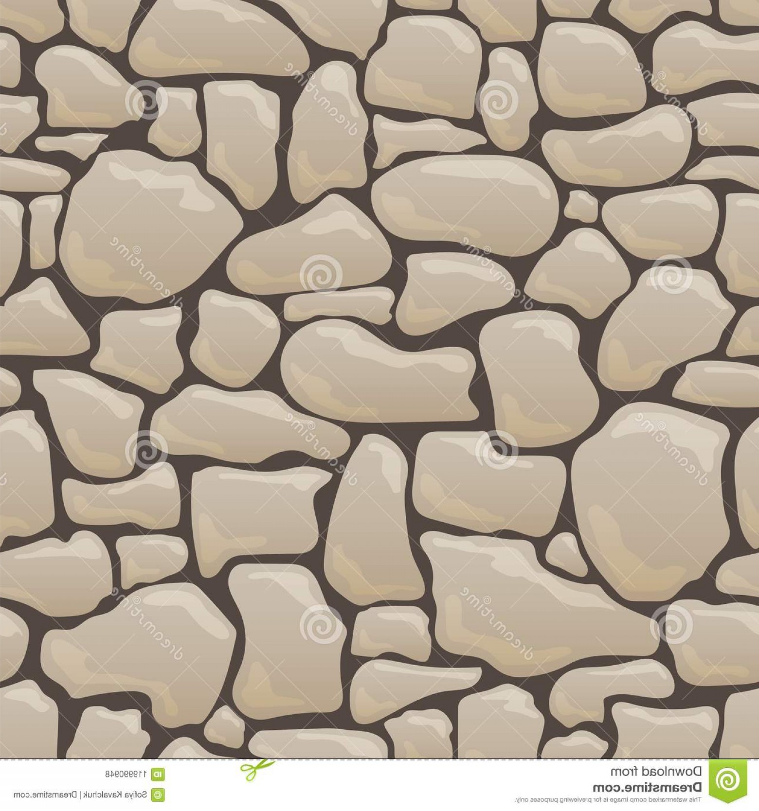 1560x1668 Vector Seamless Texture Stones Brown Colors Rock Stone Wall