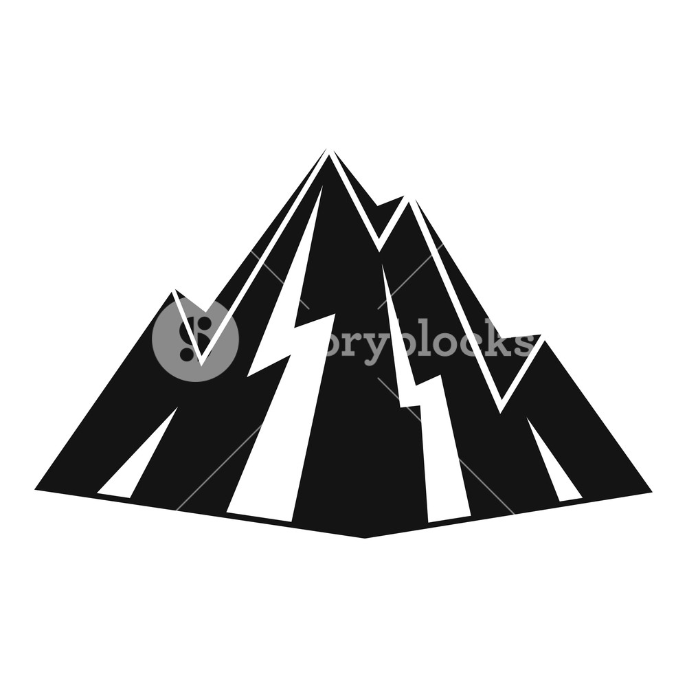 1000x1000 Rock Icon Simple Illustration Of Rock Vector Icon For Web Royalty