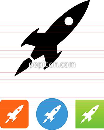 Vector Spaceship Rocket Icon 400x497 Vector Spaceship Rocket Icon