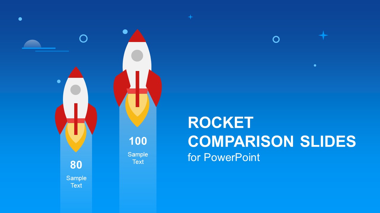Rocket Comparison Powerpoint Shapes 1280x720 Rocket Comparison Powerpoint Shapes