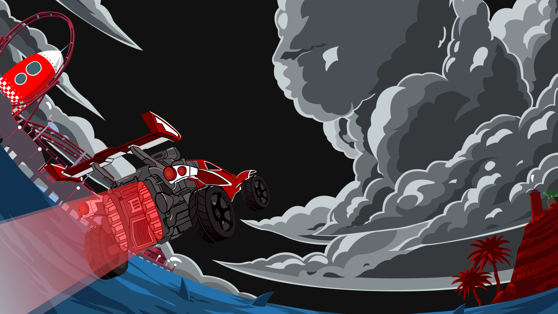 Rocket League Vector Background 1920x1080 Rocket League Vector Background