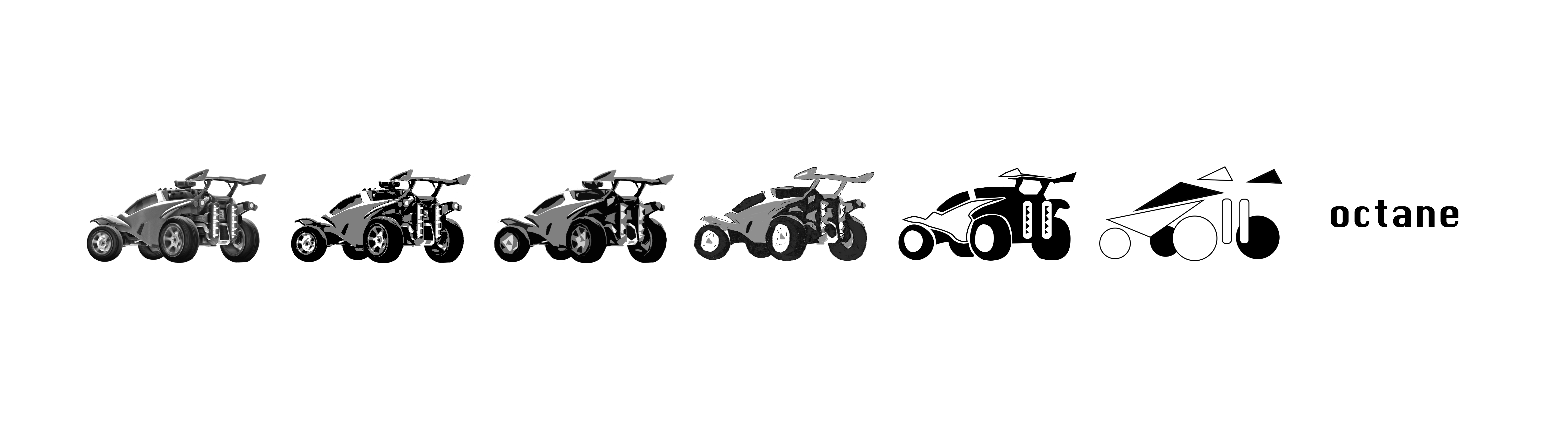Simplifying Octane, A Project For My Design Class Rocketleague 6600x1800 Simplifying Octane, A Project For My Design Class Rocketleague