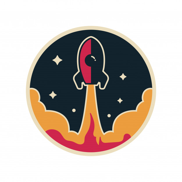 626x626 Rocket Logo Vector With Stars Vector Premium Download