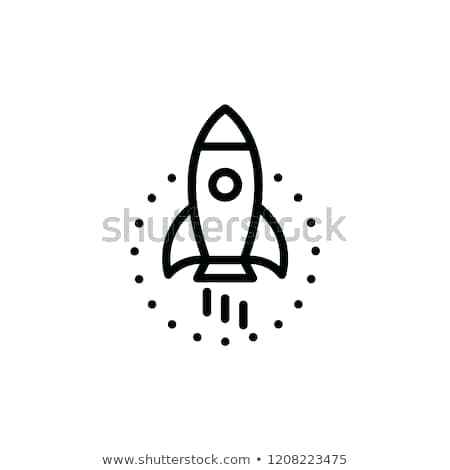 450x470 Rocket Ship Outline Rocket Ship Outline On Blue Background Vector
