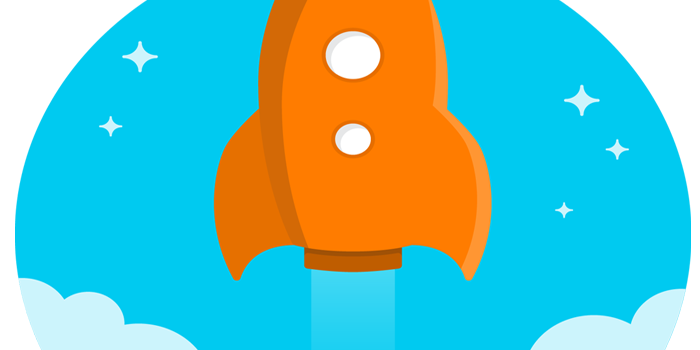 700x350 Rocket Ship Vector