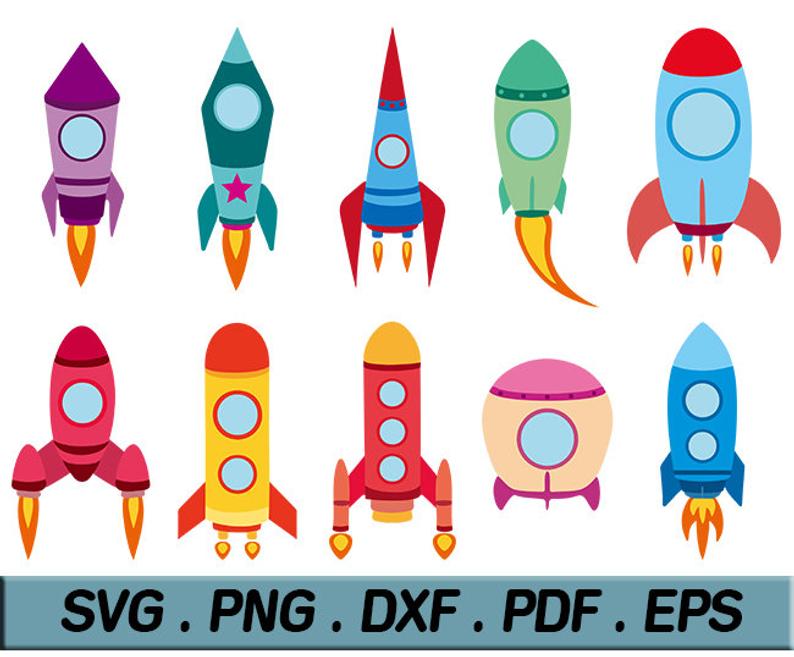 794x657 Rocket Bundle Rocket Ship Vector Images Silhouette Clip Etsy