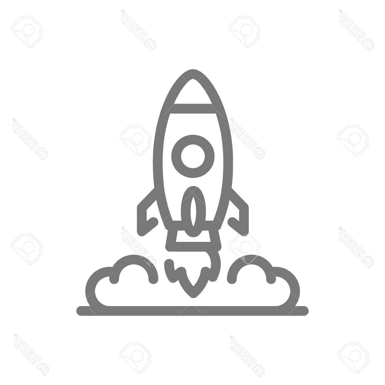 1300x1300 Unique Rocket Ship Outline Vector Pictures Free Vector Art