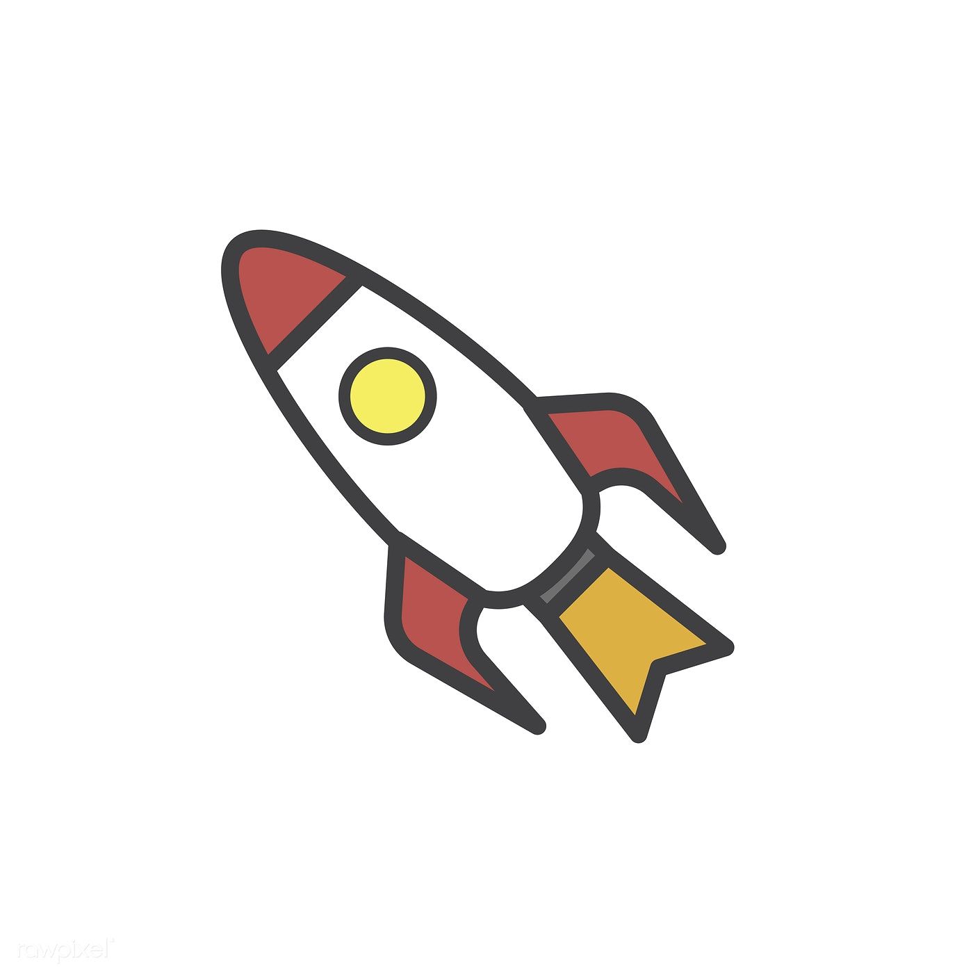 1400x1400 Illustration Of Rocket Ship Vector Free Image