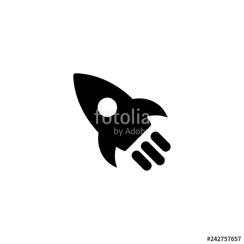 500x500 Rocket Icon Vector Rocket Vector Graphic Illustration Stock