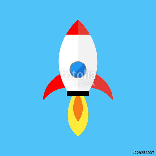 500x500 Rocket Vector Icon Rocket Start Up Icon Rocket Launcher Stock