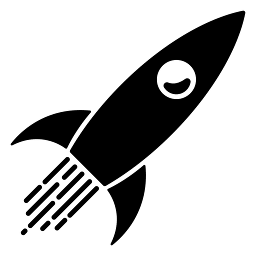 512x512 Rocket Silhouette
