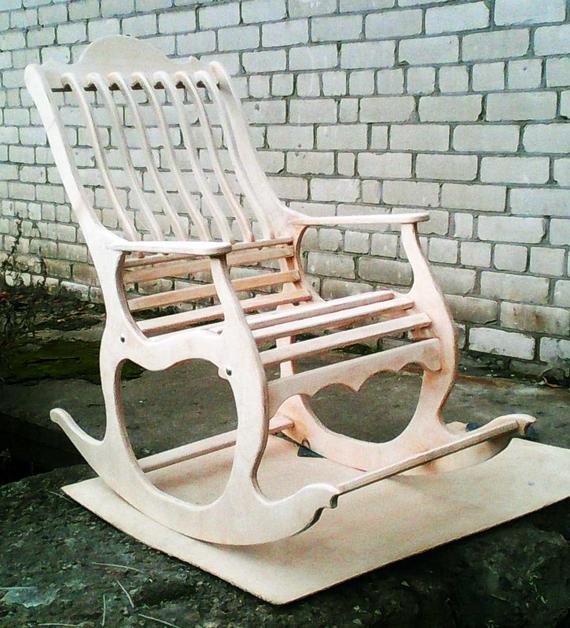 570x628 Rocking Chair Vector Plan Rocking Chair For Cnc Etsy