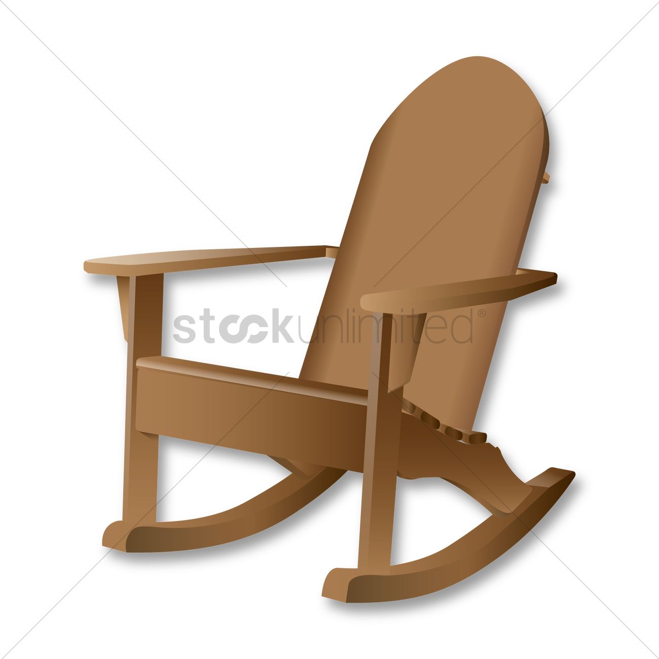 1300x1300 Rocking Chair Vector Image