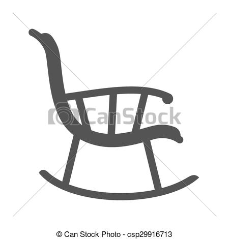 450x470 Rocking Chair Chair, Rocking, Furniture Icon Vector Image Can