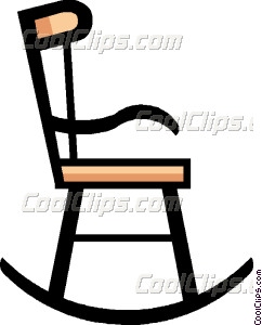 242x300 Symbol Of A Rocking Chair Vector Clip Art
