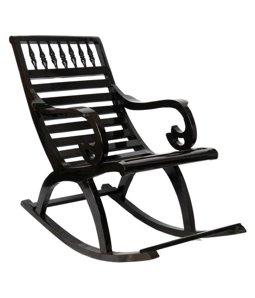 850x995 Vector Teakwood Rocking Chair In Walnut Finish
