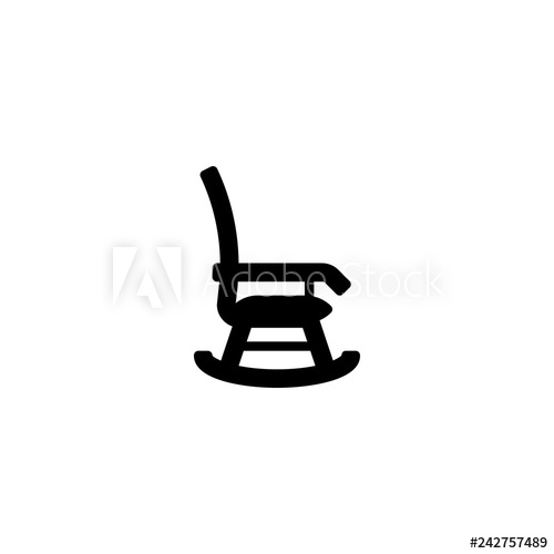 500x500 Rocking Chair Icon Vector Rocking Chair Vector Graphic