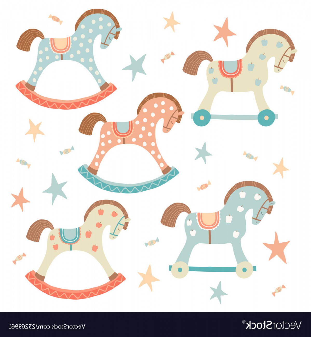 1198x1296 Baby Rocking Horse Vector Catchsplace