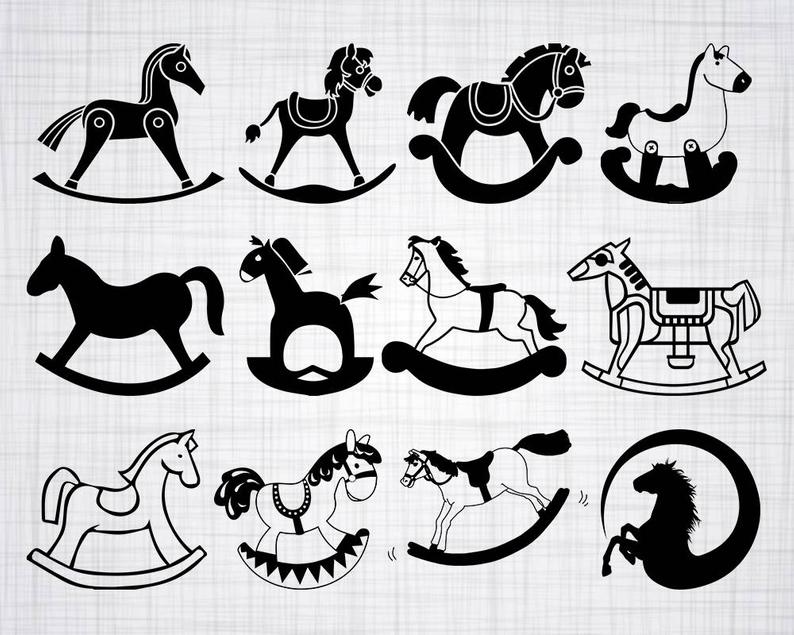 794x635 Toy Horse Bundle Rocking Horse Rocking Horse Etsy