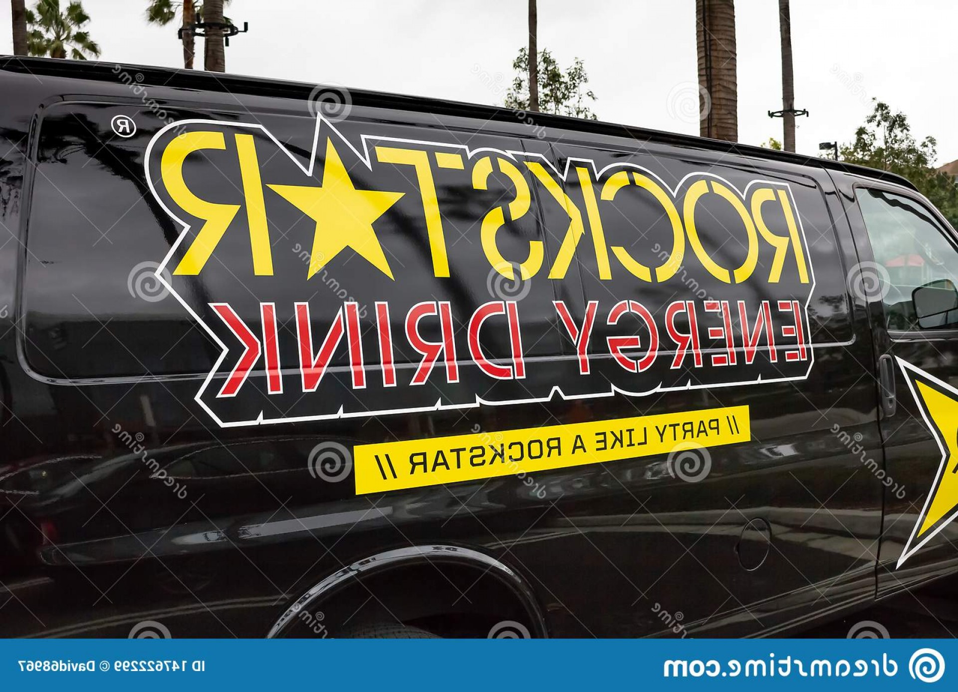 1920x1386 Decal Side Van Showing Energy Drink Rockstar Logo Rockstar Logo